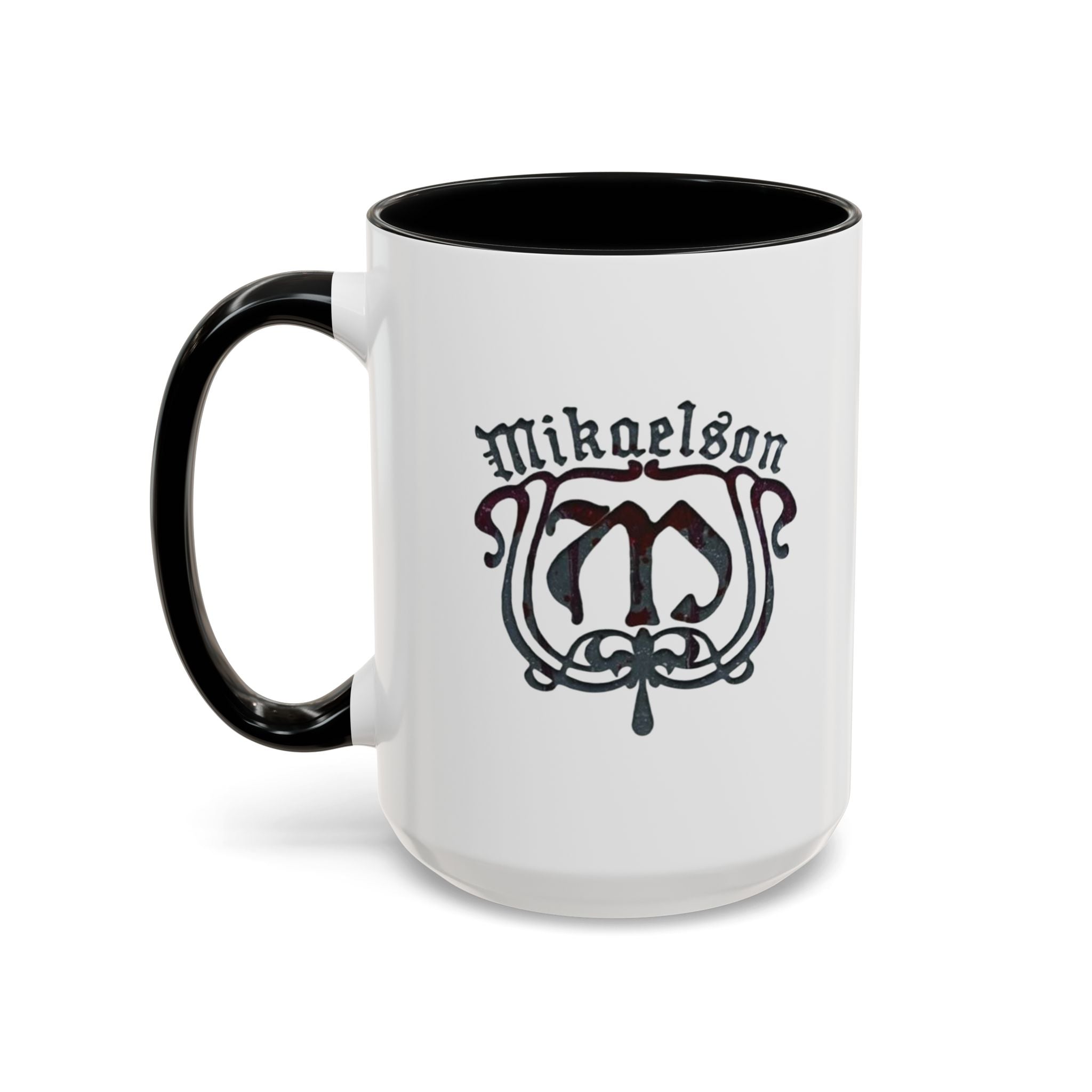 Mikaelson Crest Accent Coffee Mug – Gothic Family Name Design (11/15 oz)
