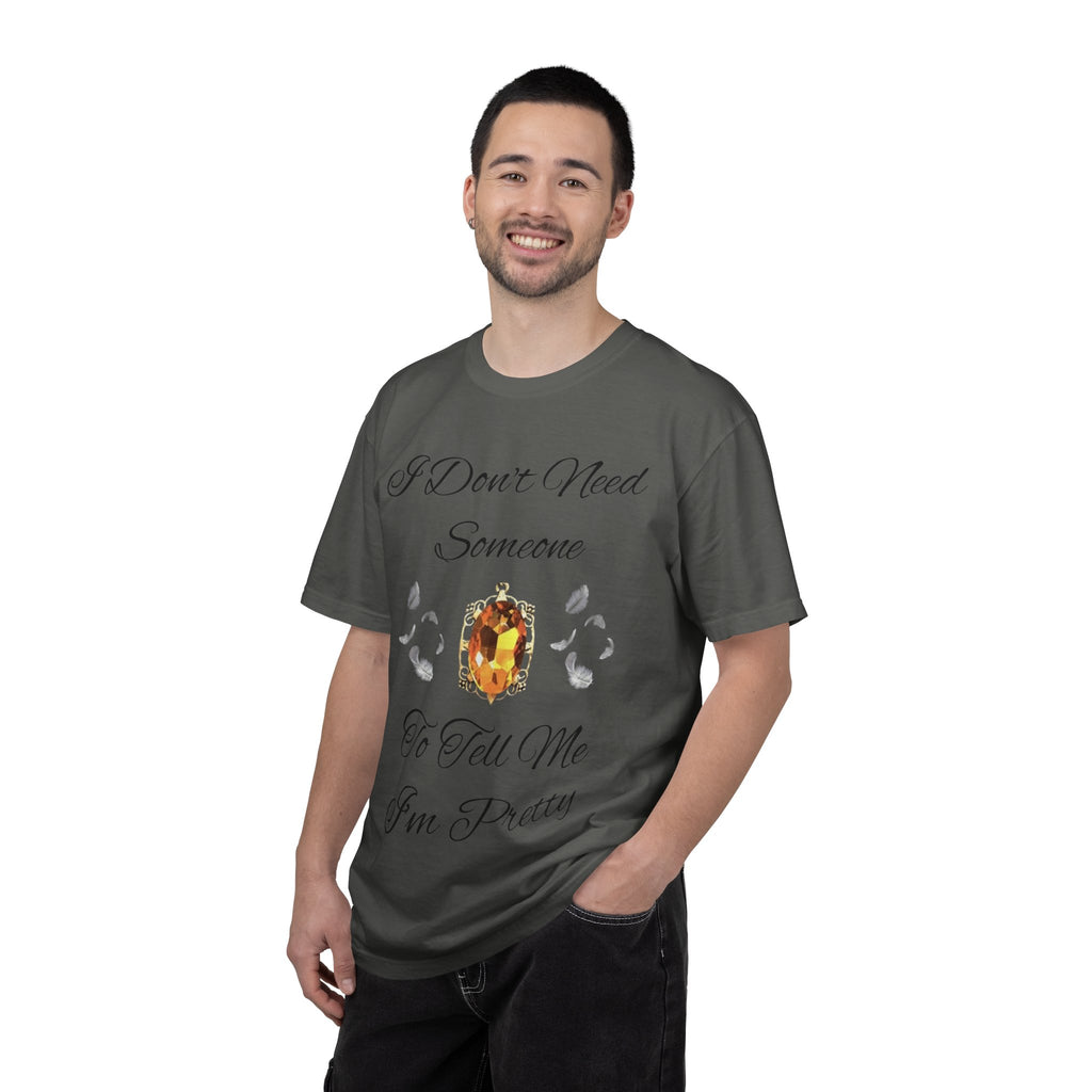 Bonnie Bennett Statement Tee — "I Don't Need Someone To Tell Me I'm Pretty" Gem Graphic Vampire Diaries