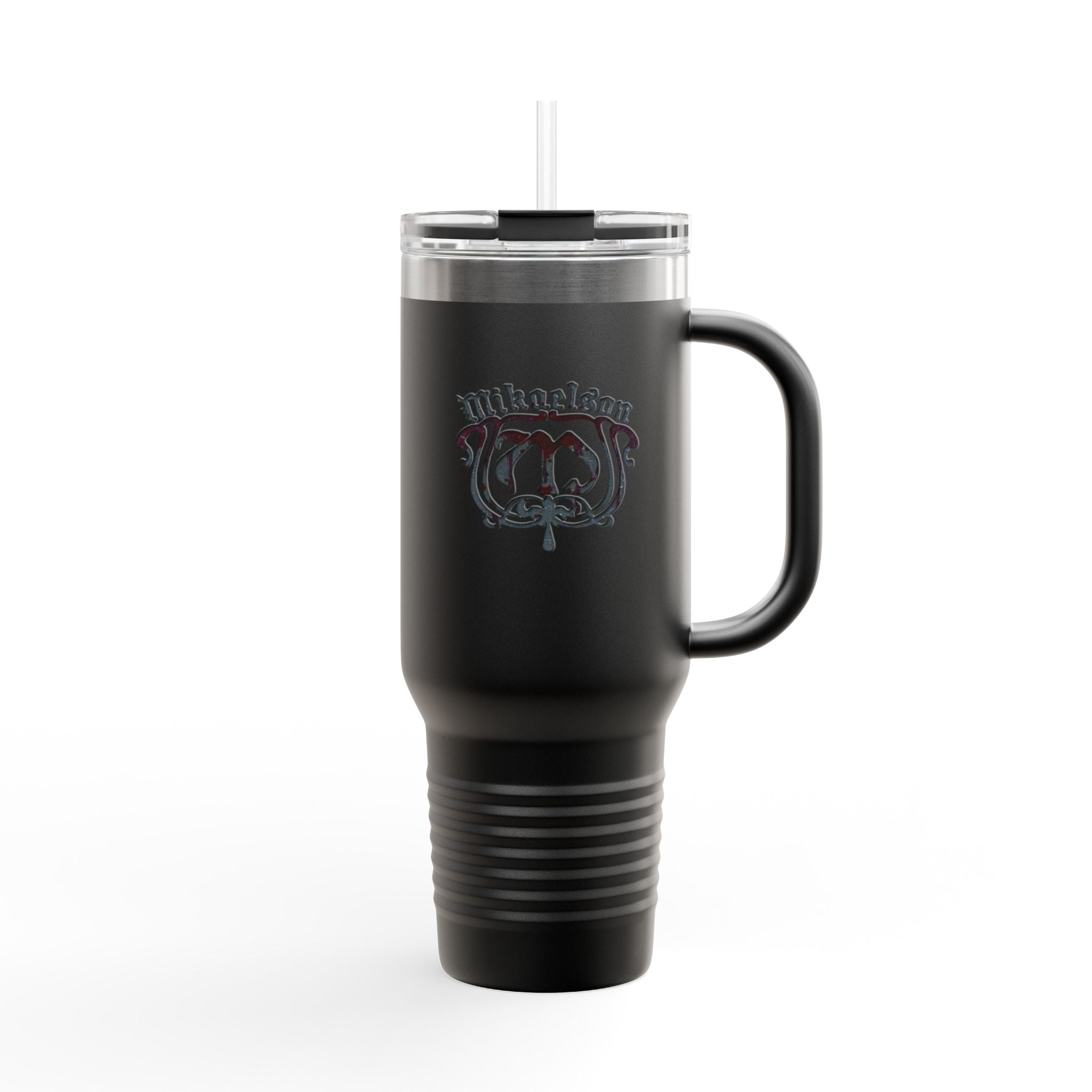 40oz Insulated Travel Mug — Custom Monogram 'Mikaelson' Stainless Tumbler