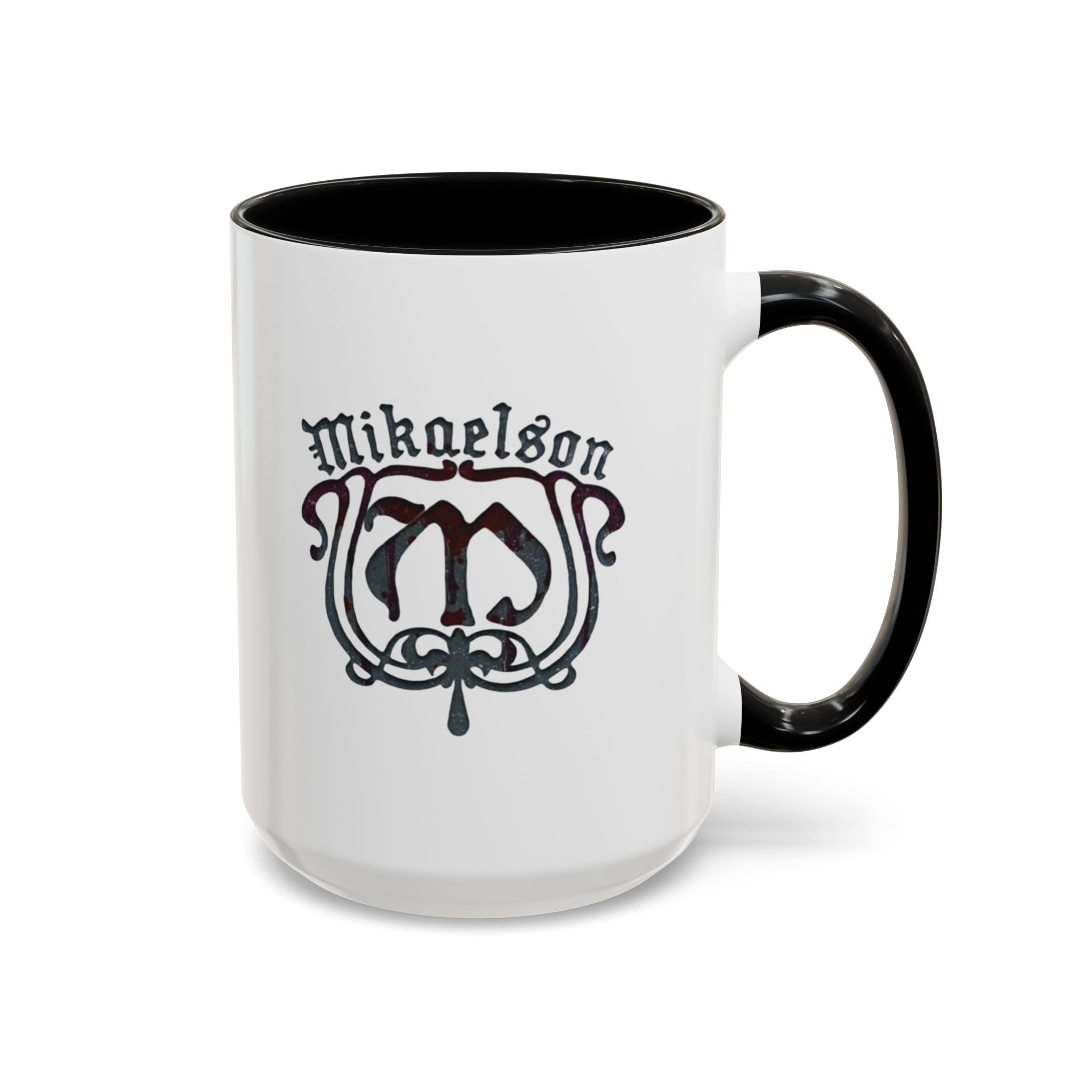 Mikaelson Crest Accent Coffee Mug – Gothic Family Name Design (11/15 oz)