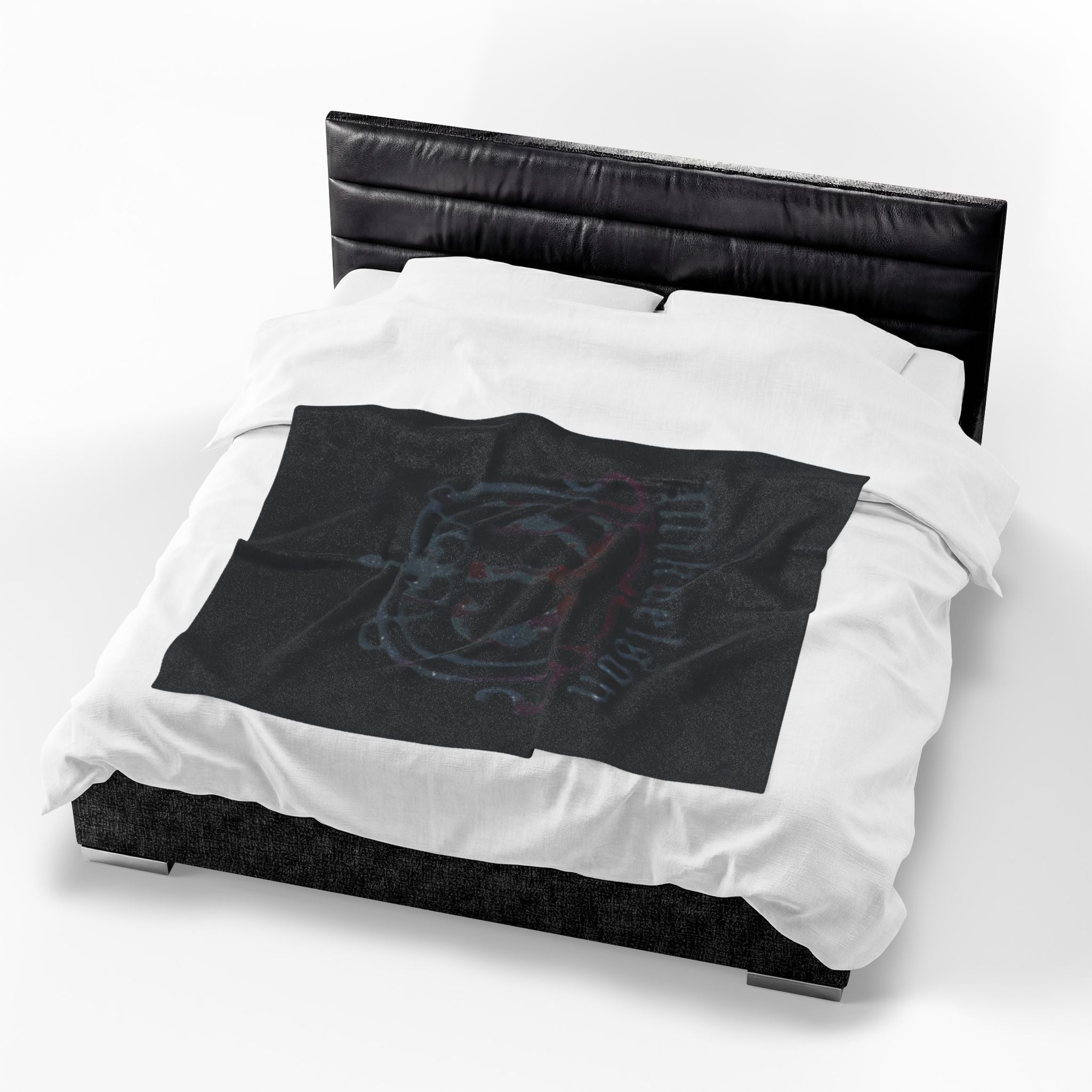 Mikaelson Crest Velveteen Plush Blanket — Gothic Vampire Family Throw