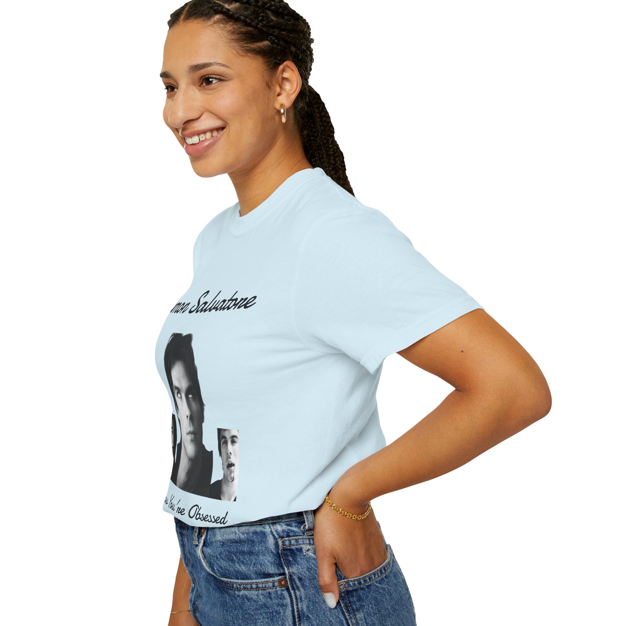 The Vampire Diaries Photo Tee — "Damon Salvatore: I Know You're Obsessed With Me"
