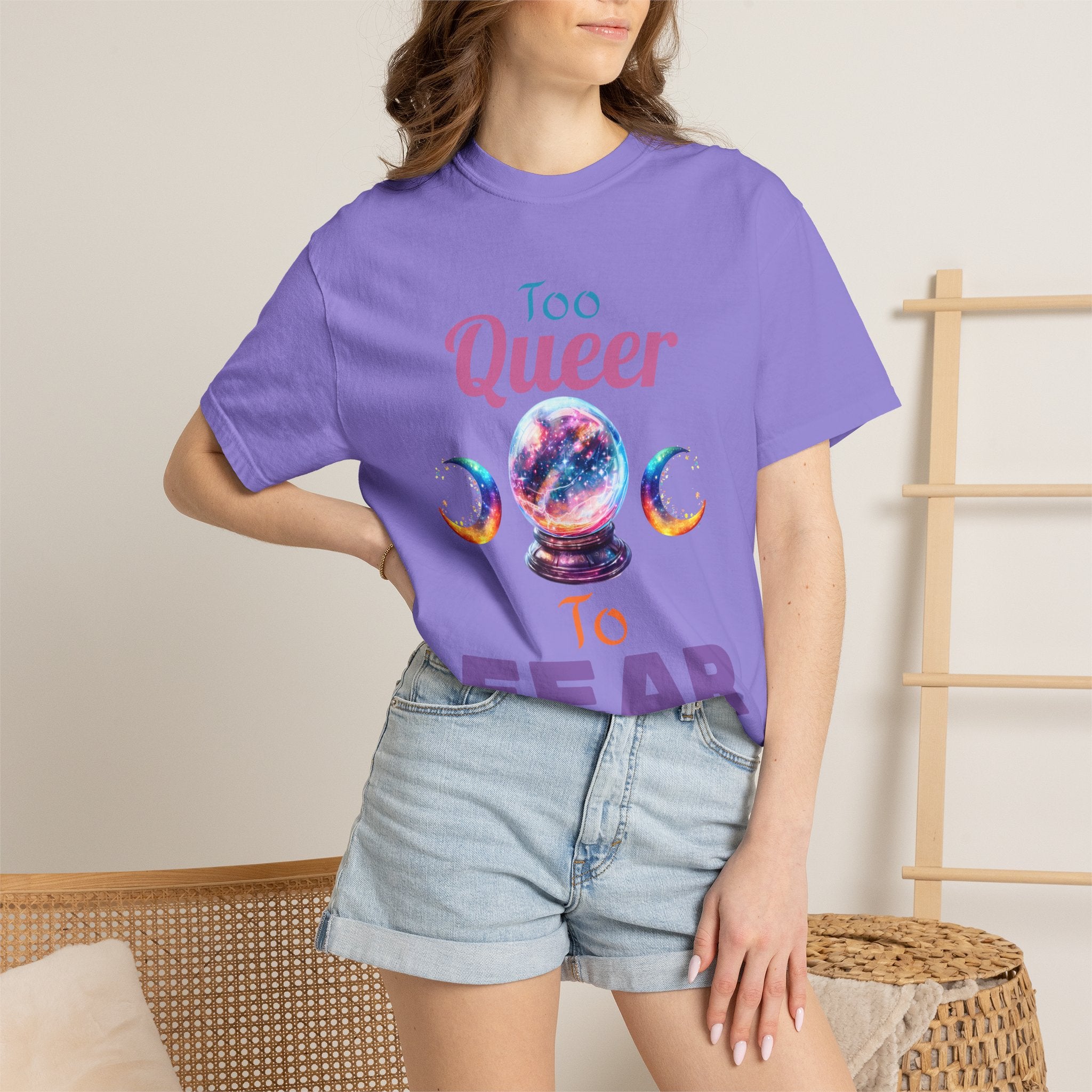 Too Queer To Fear T-Shirt — LGBTQ+ Pride Statement Tee