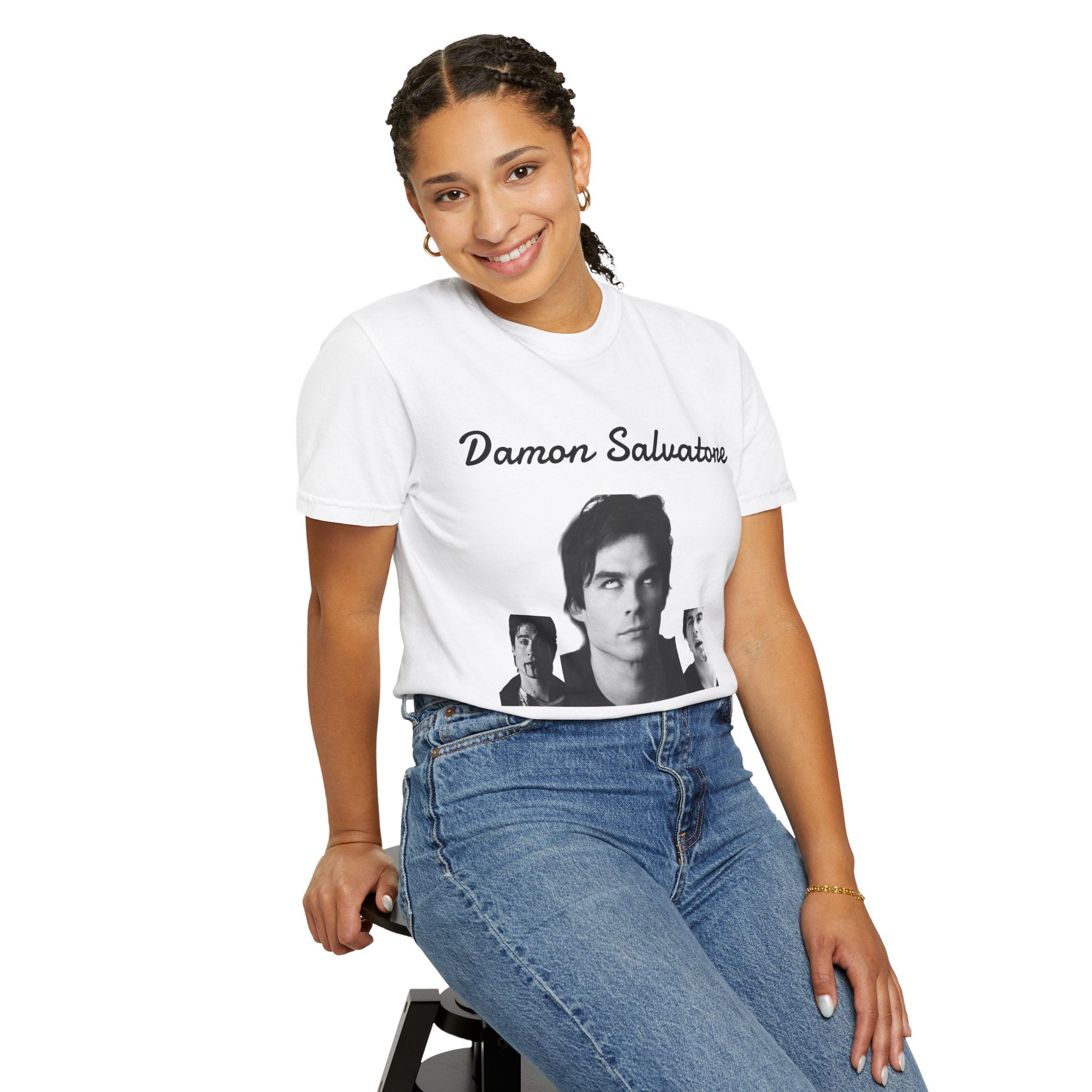The Vampire Diaries Photo Tee — "Damon Salvatore: I Know You're Obsessed With Me"