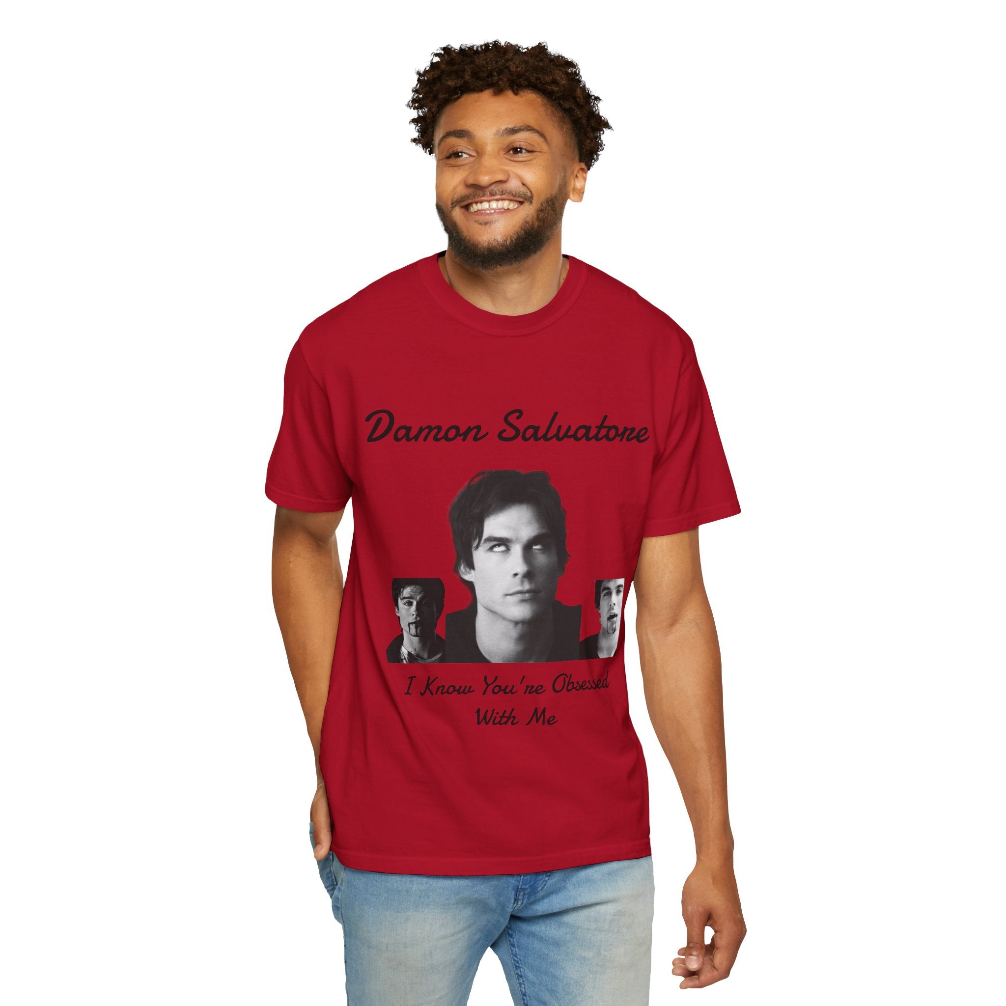 The Vampire Diaries Photo Tee — "Damon Salvatore: I Know You're Obsessed With Me"
