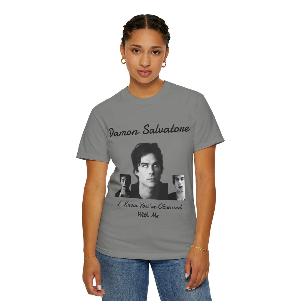 The Vampire Diaries Photo Tee — "Damon Salvatore: I Know You're Obsessed With Me"