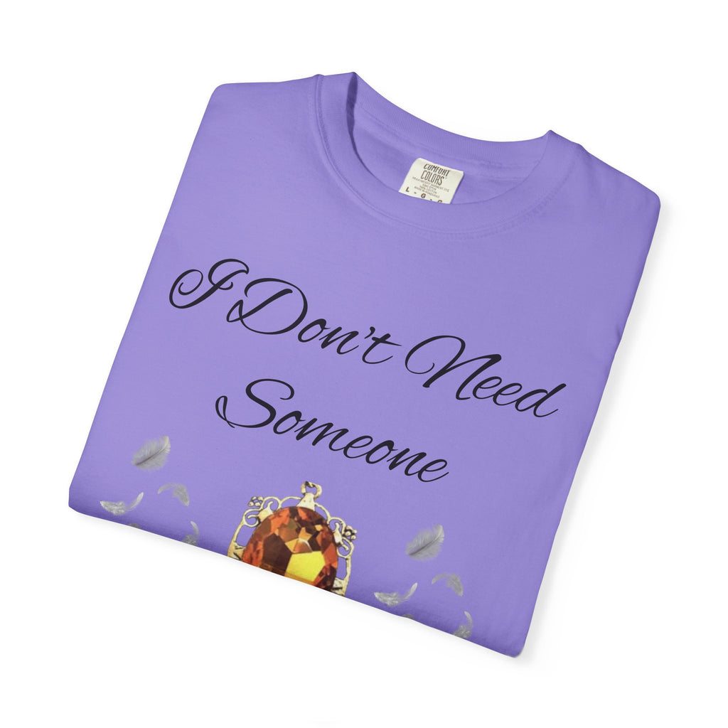 Bonnie Bennett Statement Tee — "I Don't Need Someone To Tell Me I'm Pretty" Gem Graphic Vampire Diaries