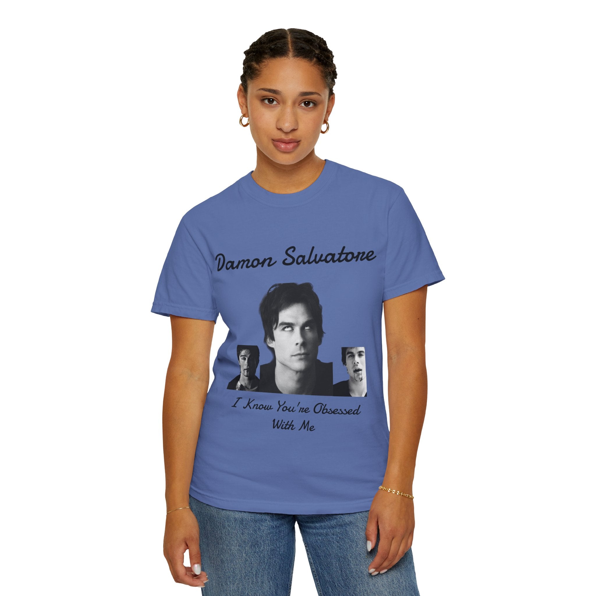 The Vampire Diaries Photo Tee — "Damon Salvatore: I Know You're Obsessed With Me"