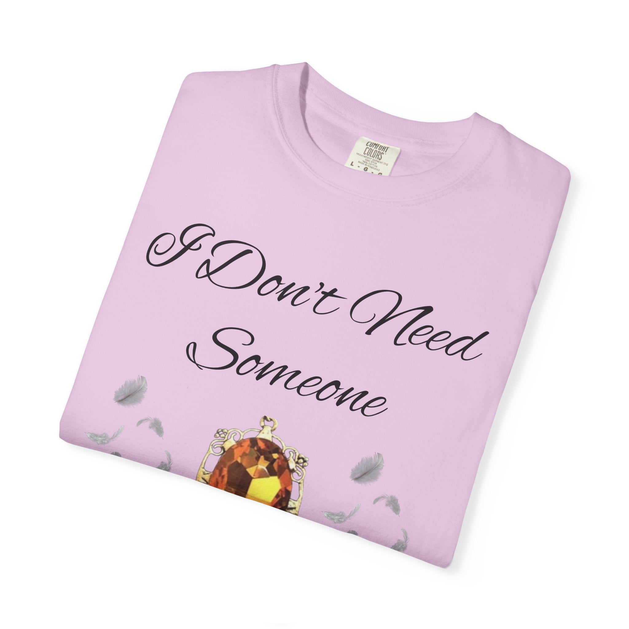 Bonnie Bennett Statement Tee — "I Don't Need Someone To Tell Me I'm Pretty" Gem Graphic Vampire Diaries