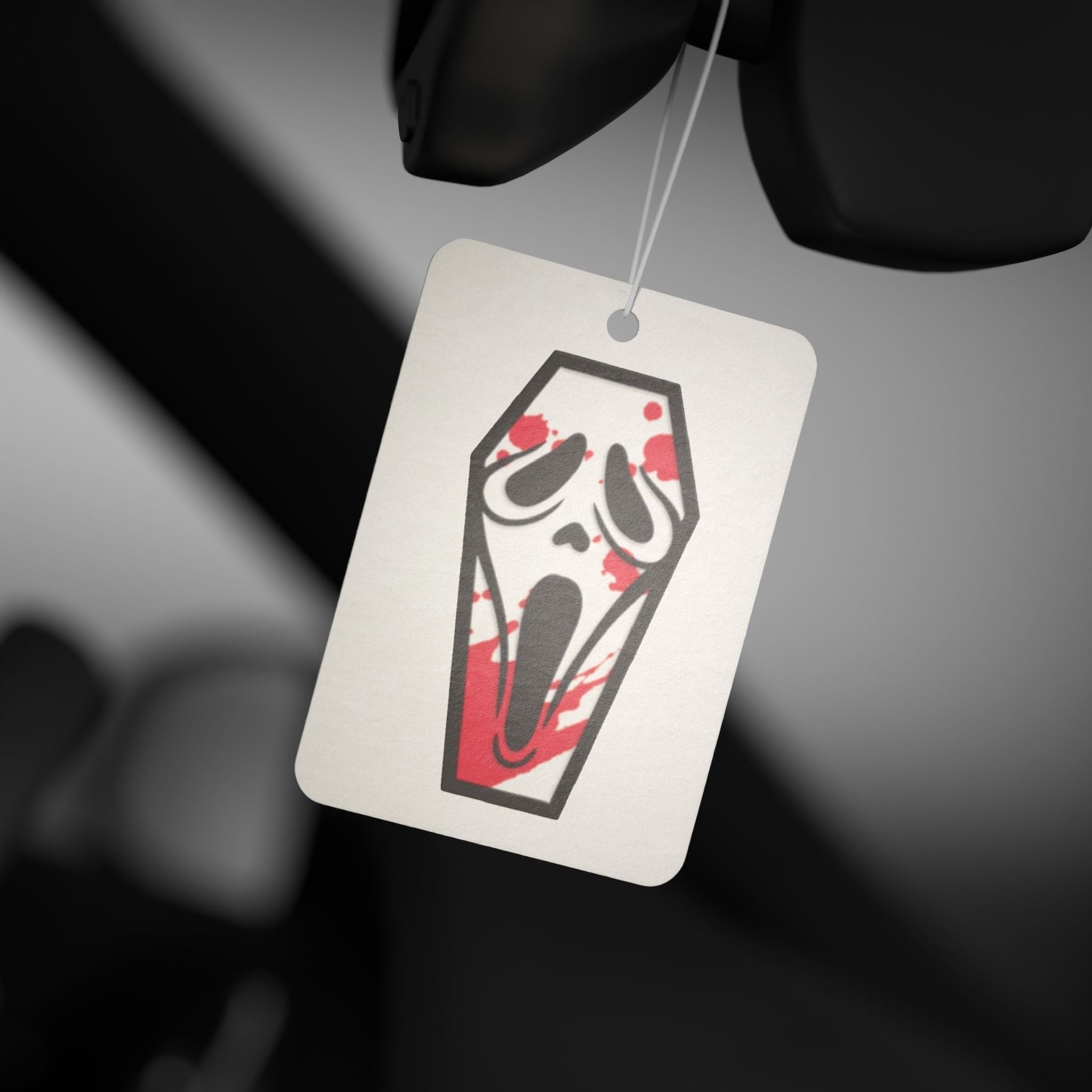 Coffin Scream Car Air Freshener — Horror Blood Drip