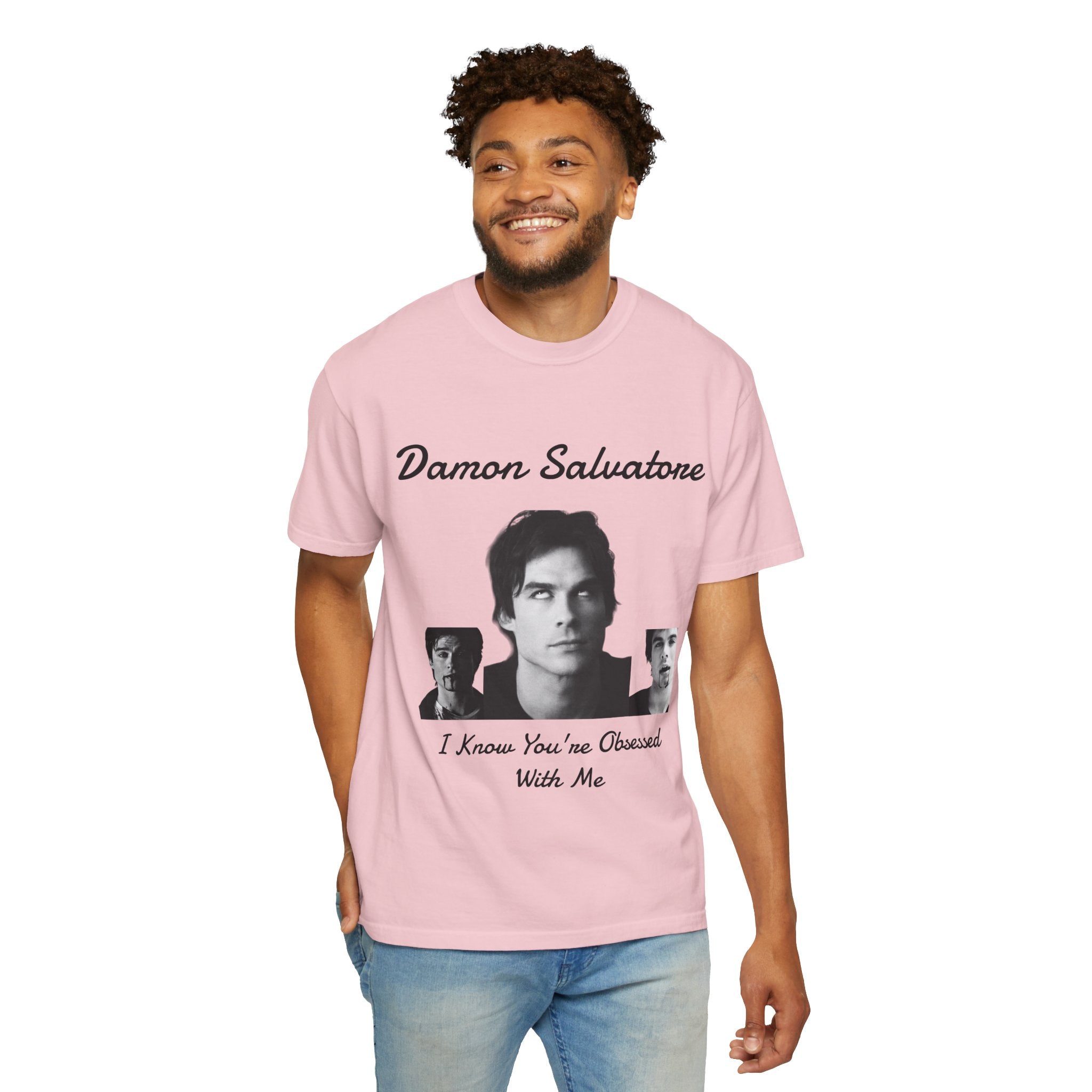 The Vampire Diaries Photo Tee — "Damon Salvatore: I Know You're Obsessed With Me"