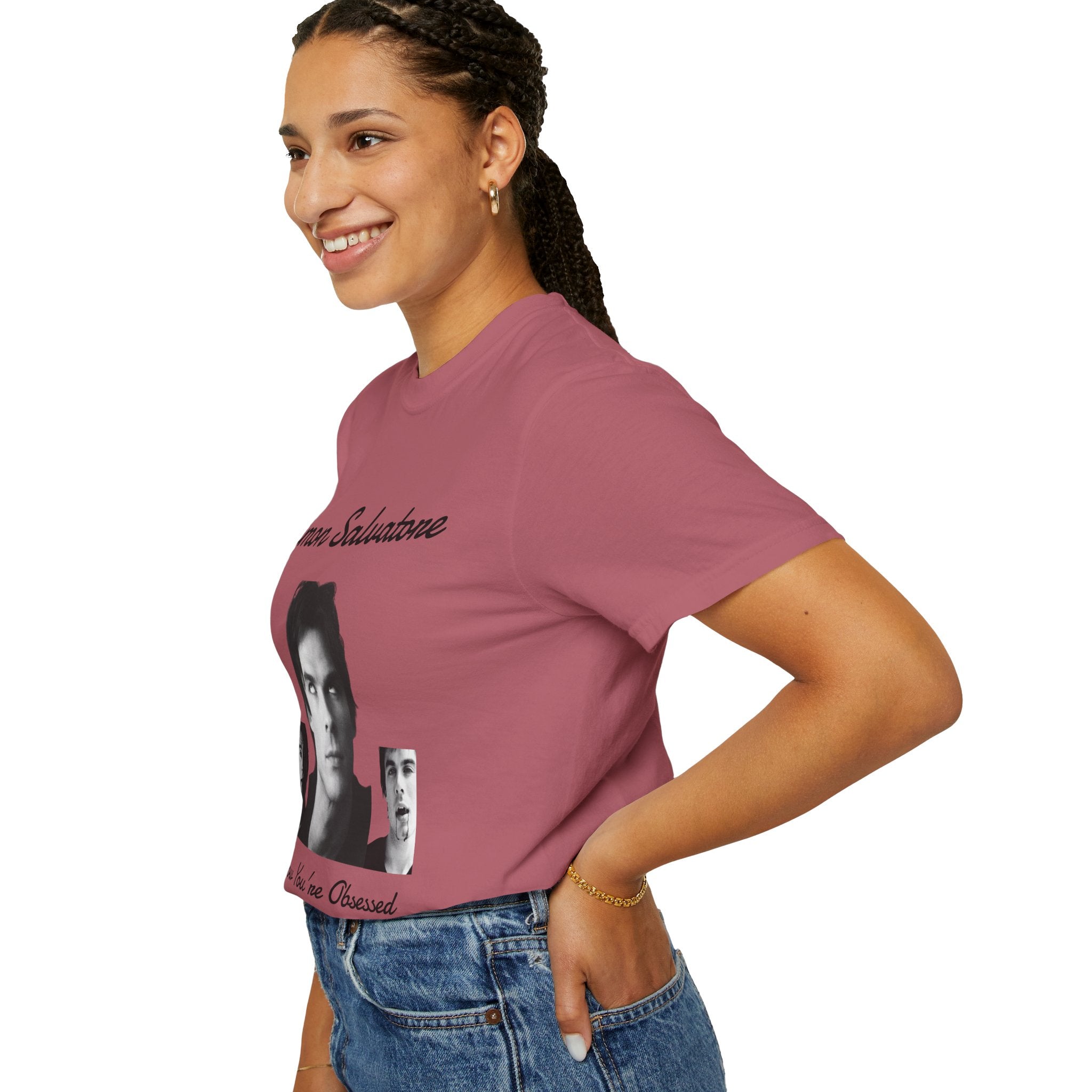 The Vampire Diaries Photo Tee — "Damon Salvatore: I Know You're Obsessed With Me"