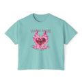 Caroline Forbes — TVD — Vampire Barbie Pink Flame Heart Boxy Tee