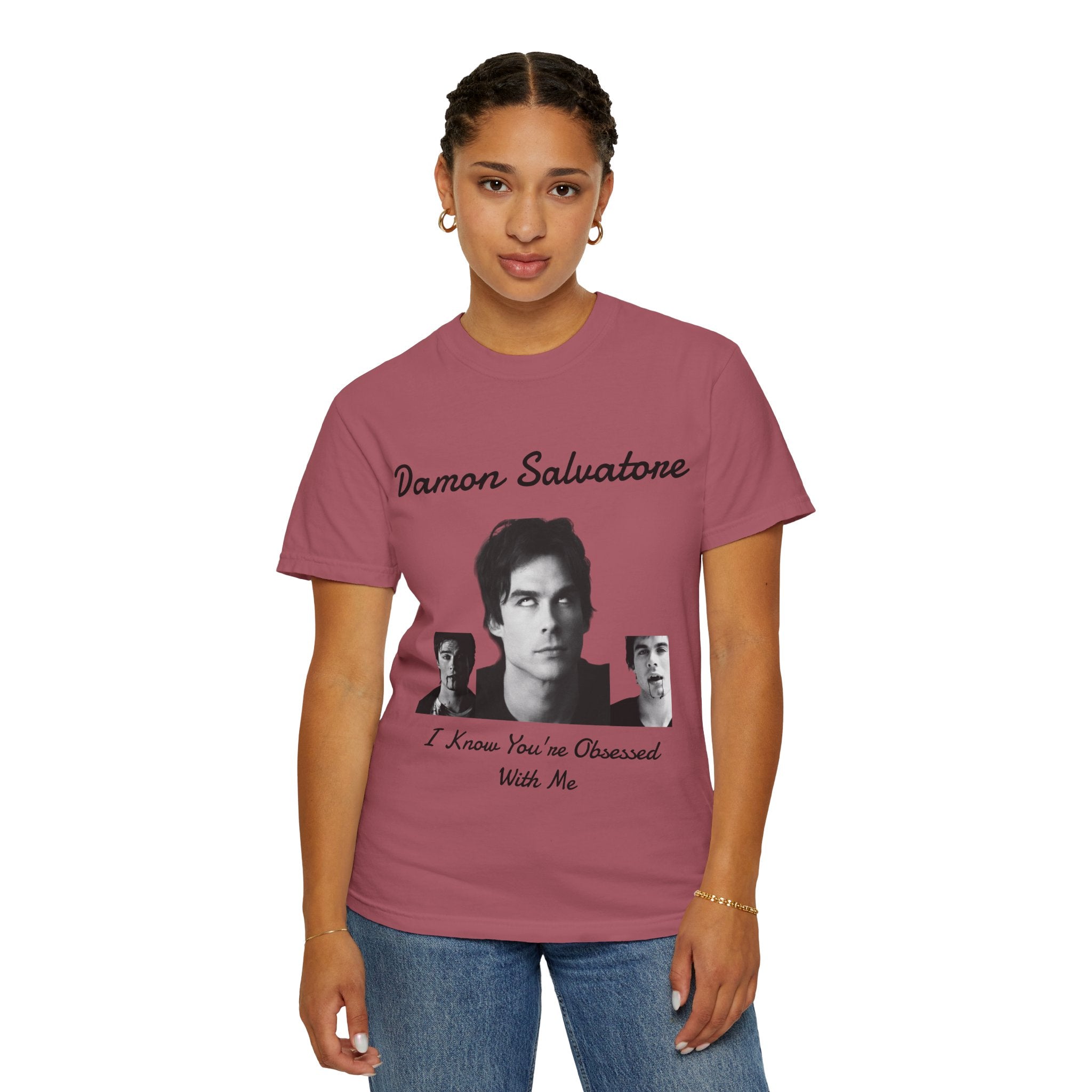 The Vampire Diaries Photo Tee — "Damon Salvatore: I Know You're Obsessed With Me"