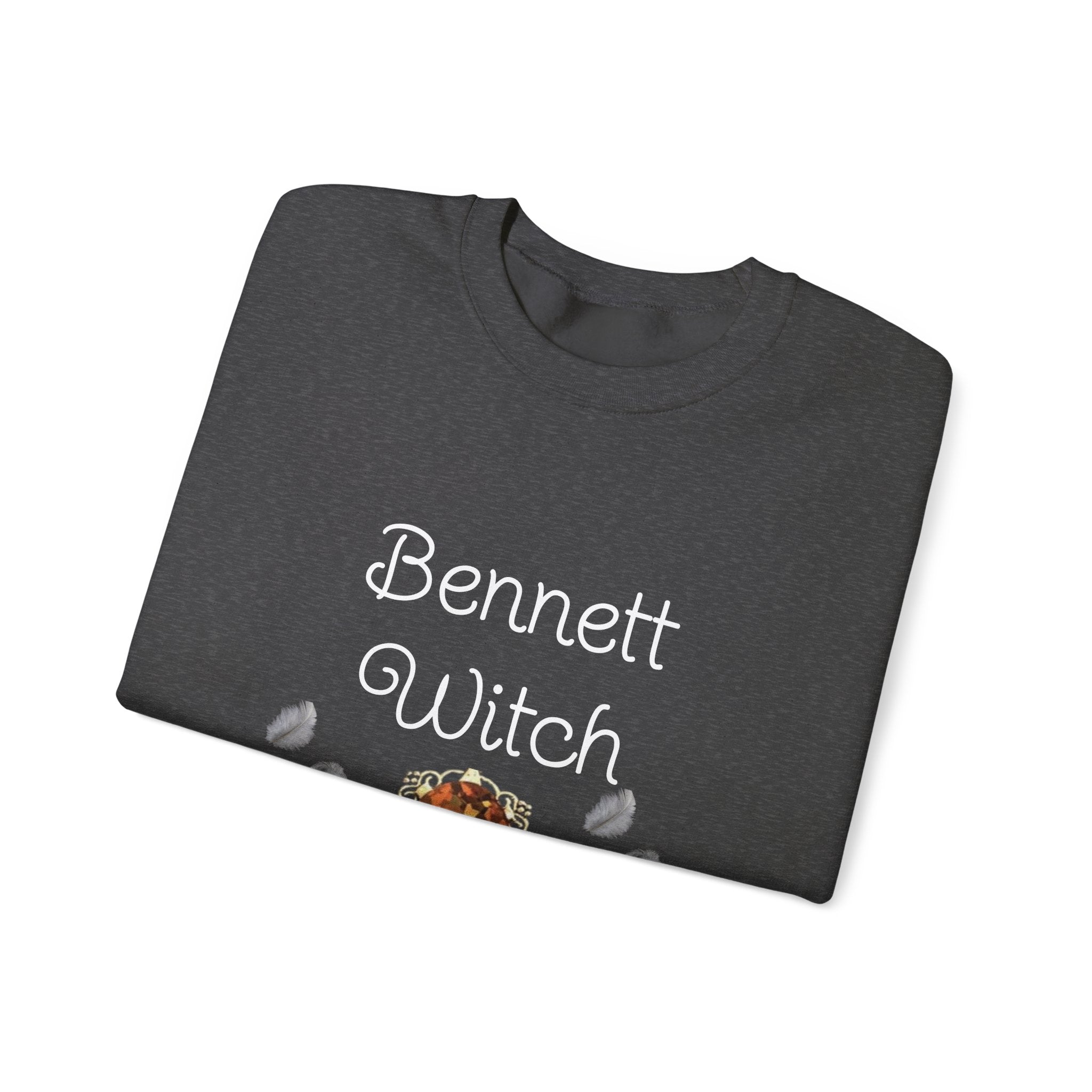 Bennett Witch — Bonnie Bennett — TVD — Gemstone Accent Crewneck Sweatshirt – Citrine Jewel Design