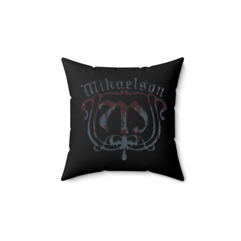 Mikaelson Gothic Crest Throw Pillow — Dark Vampire Family Decorative Accent