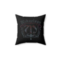 Mikaelson Gothic Crest Throw Pillow — Dark Vampire Family Decorative Accent