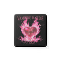 Vampire Barbie Porcelain Magnet — Pink Flaming Heart Gothic Sticker