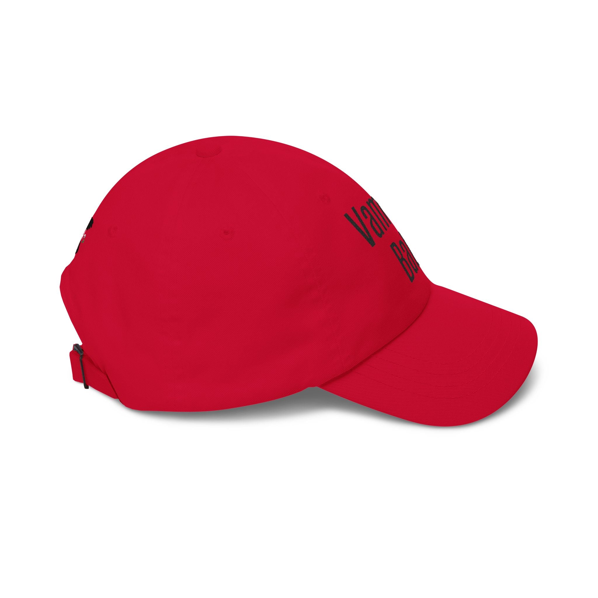 Vampire Babe Dad Cap Gothic Baseball Hat with Crow Accent