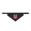 Flaming Heart Clip-On Pet Bandana — Pink Vampire Barbie — TVD — Dog Collar Accessory