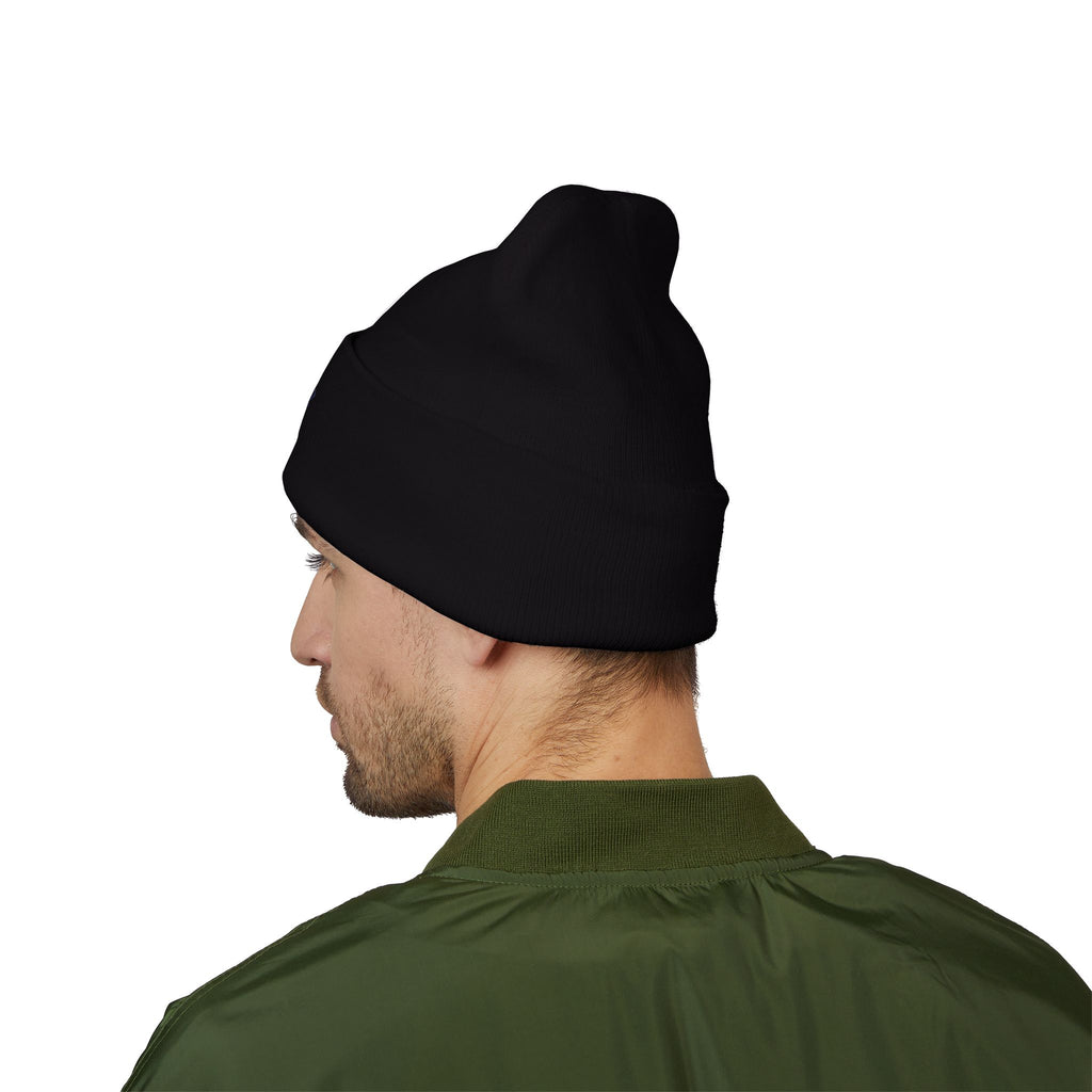 Embroidered Mikaelson Crest Cuffed Beanie — Classic Script Logo Winter Hat