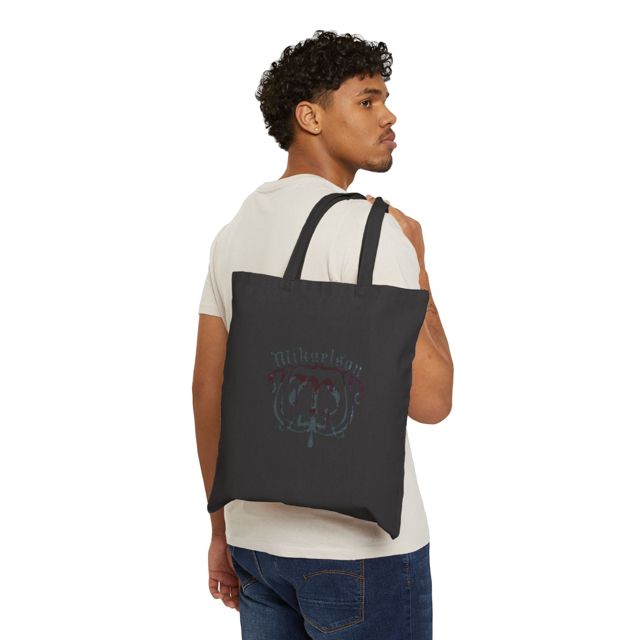 Personalized Monogram Tote Bag - 'Mikaelson' Vintage Crest Canvas Tote