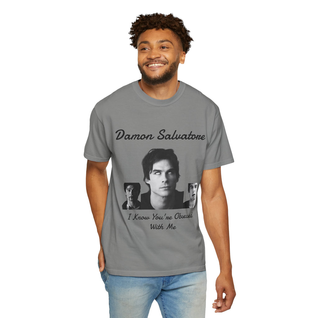 The Vampire Diaries Photo Tee — "Damon Salvatore: I Know You're Obsessed With Me"