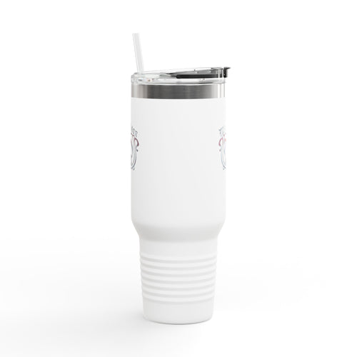40oz Insulated Travel Mug — Custom Monogram 'Mikaelson' Stainless Tumbler
