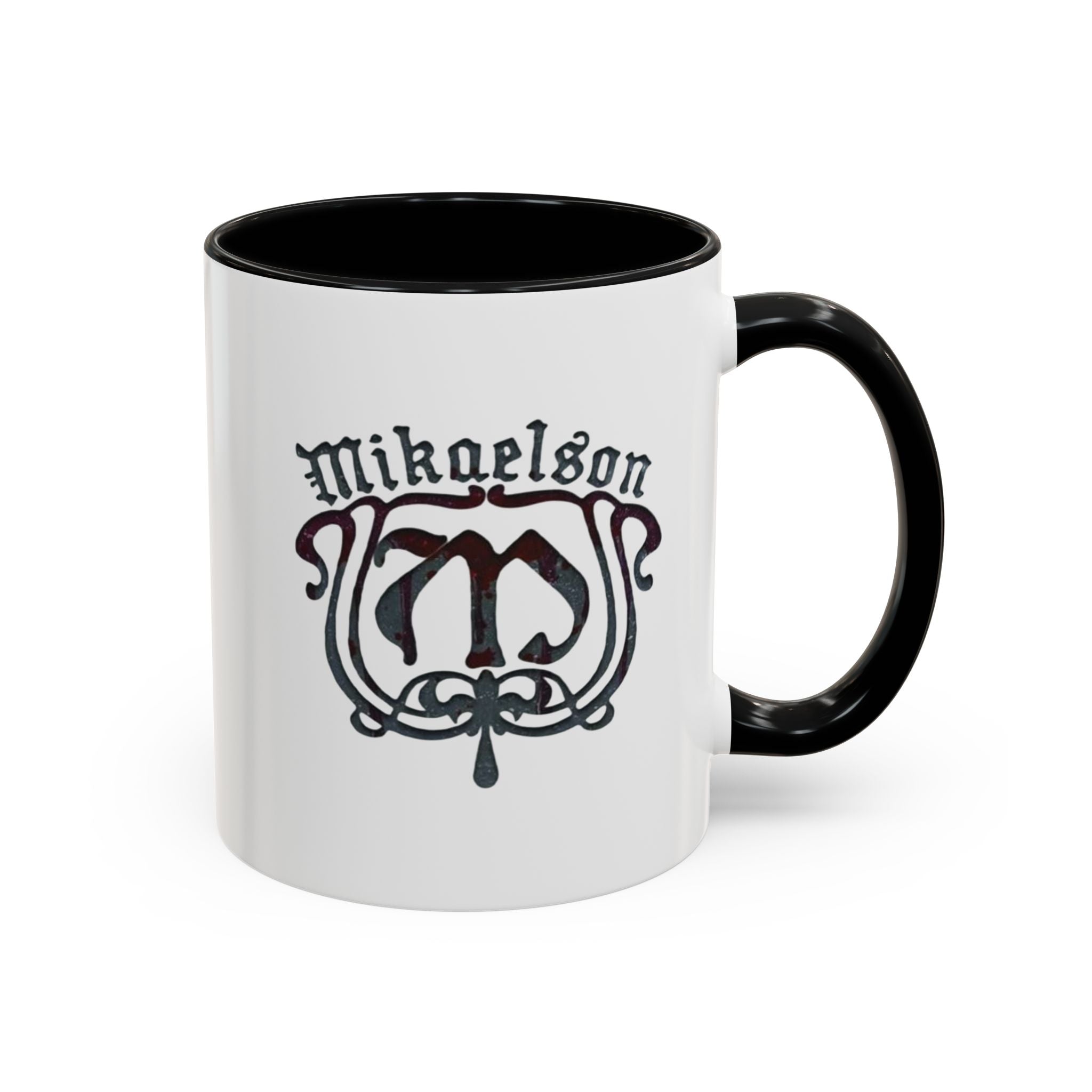 Mikaelson Crest Accent Coffee Mug – Gothic Family Name Design (11/15 oz)
