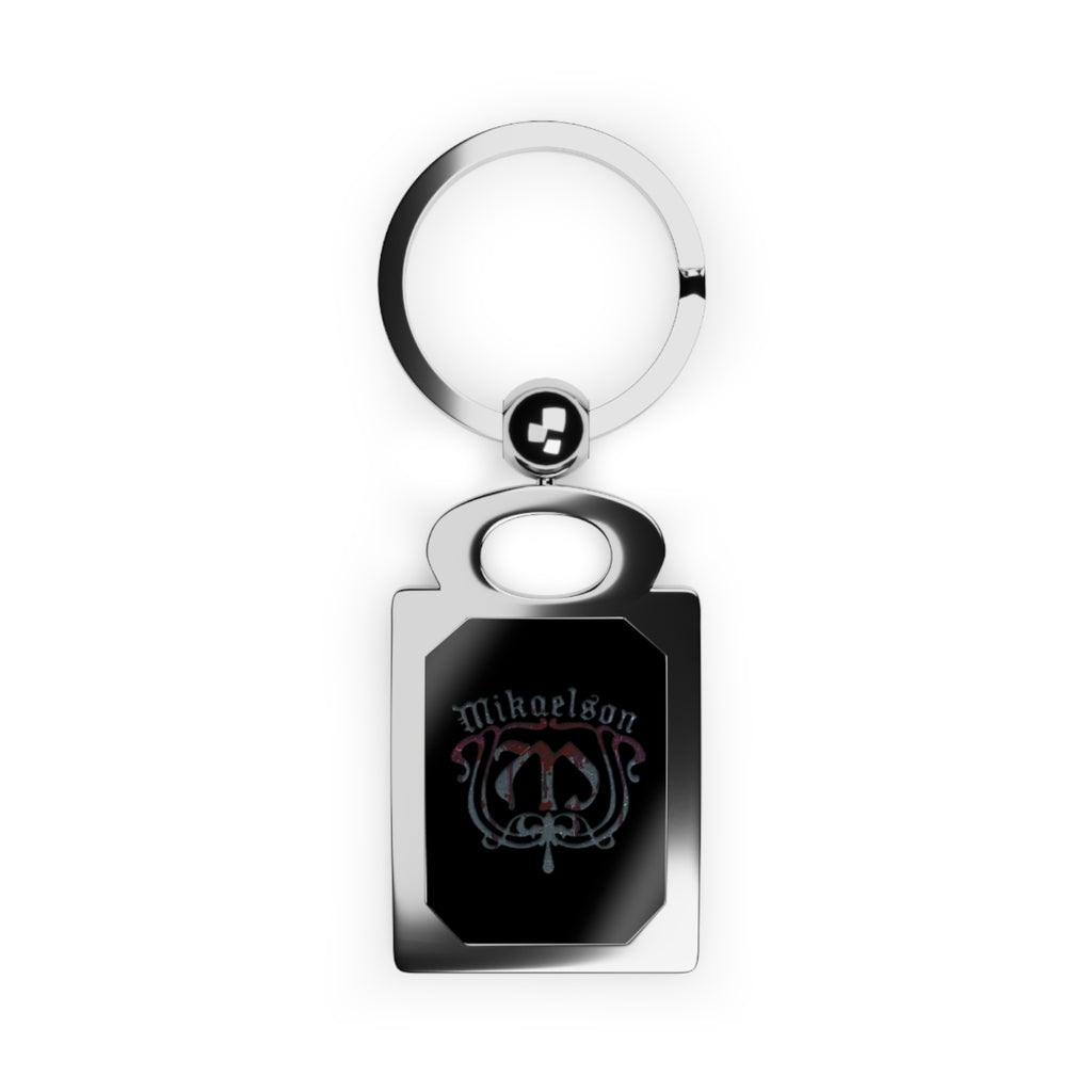 Personalized Rectangle Photo Keyring — Custom Photo & Name Metal Keychain — Mikaelson