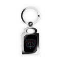 Personalized Rectangle Photo Keyring — Custom Photo & Name Metal Keychain — Mikaelson