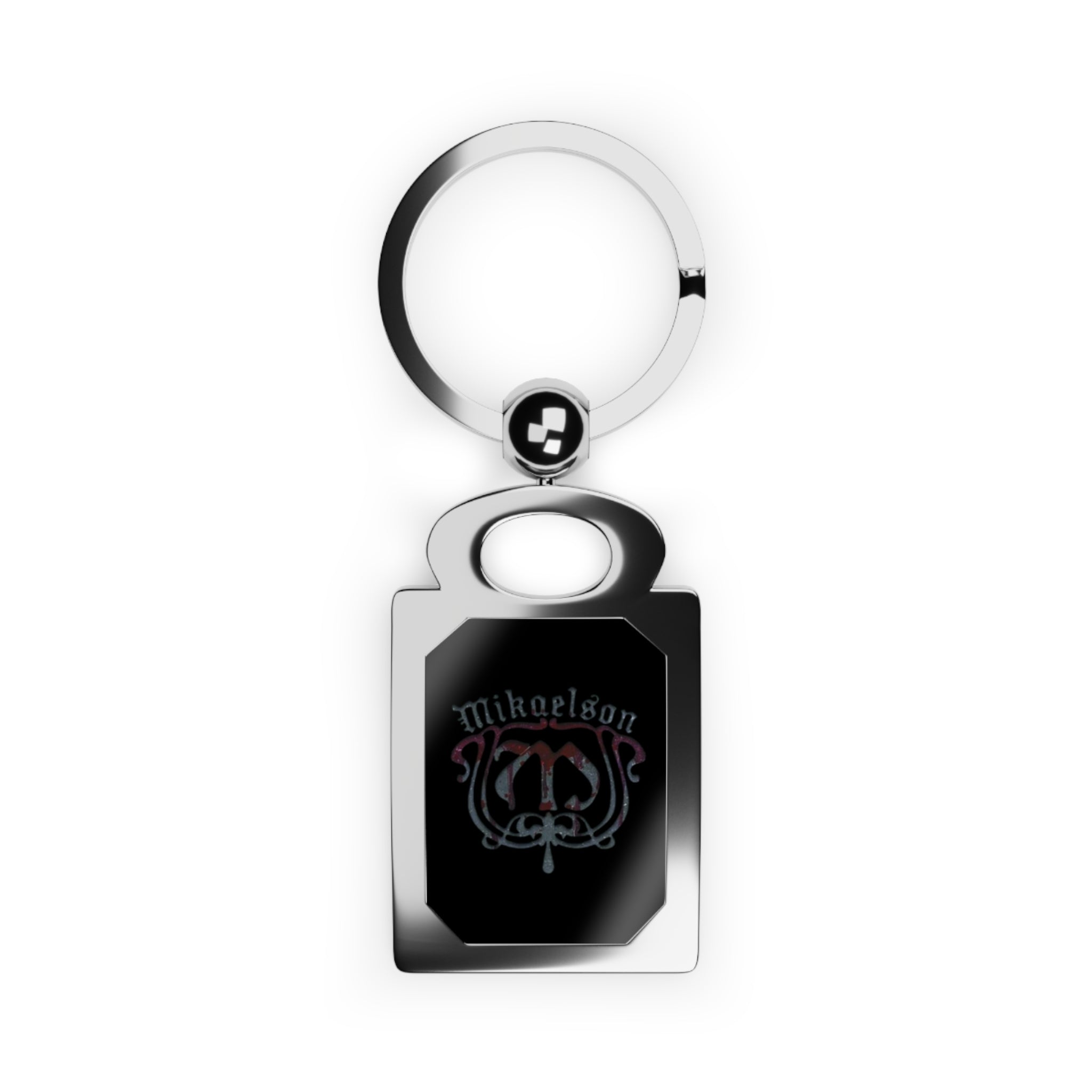 Personalized Rectangle Photo Keyring — Custom Photo & Name Metal Keychain — Mikaelson