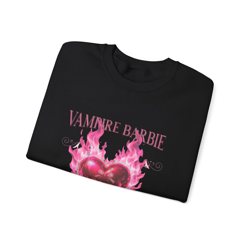 Caroline Forbes — TVD — Vampire Barbie 'I Said Burn It' Heart Sweatshirt
