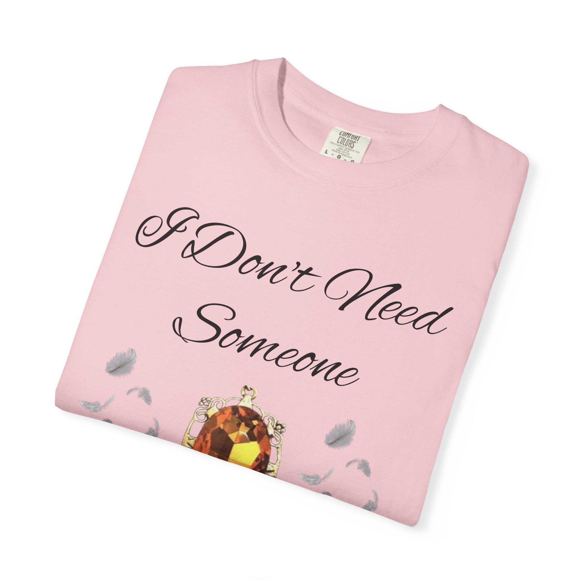 Bonnie Bennett Statement Tee — "I Don't Need Someone To Tell Me I'm Pretty" Gem Graphic Vampire Diaries