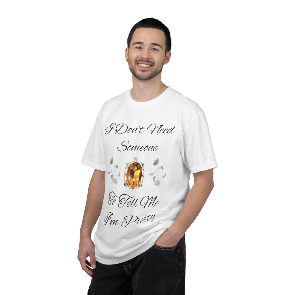 Bonnie Bennett Statement Tee — "I Don't Need Someone To Tell Me I'm Pretty" Gem Graphic Vampire Diaries