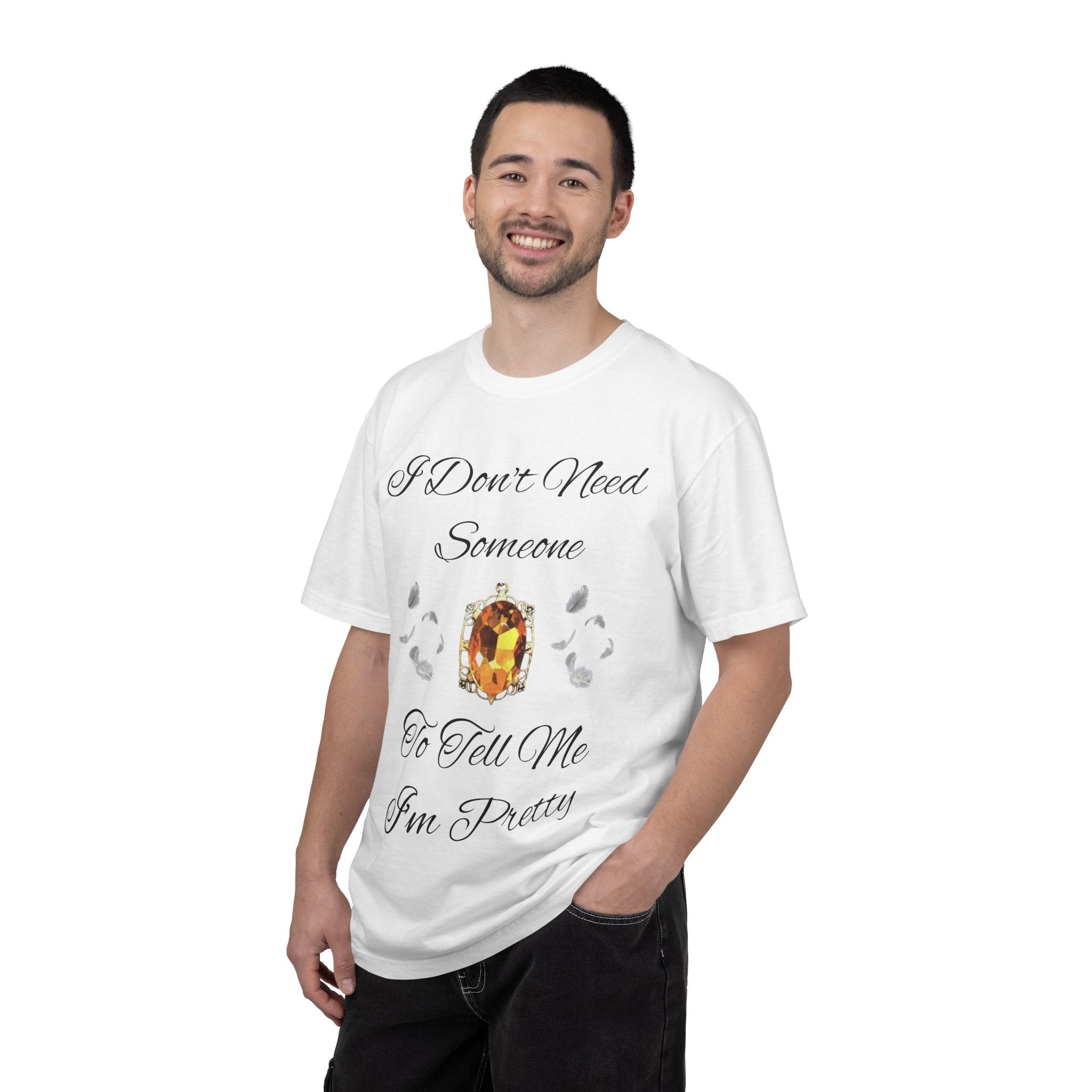 Bonnie Bennett Statement Tee — "I Don't Need Someone To Tell Me I'm Pretty" Gem Graphic Vampire Diaries