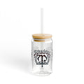 Mikaelson — The Originals — 16oz Sipper Glass with Bamboo Lid & Straw – Gothic Family Crest Design