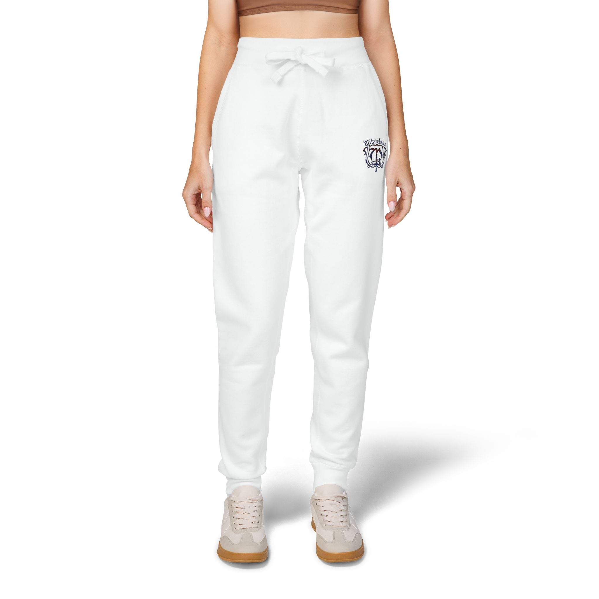 Embroidered Mikaelson Crest Sweatpants – Cozy Fleece Joggers