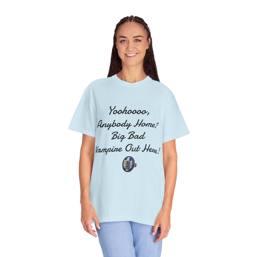 Damon Salvatore — TVD — Vampire Quote Tee — "Yoohooo, Anybody Home? Big Bad Vampire Out Here..." Shirt