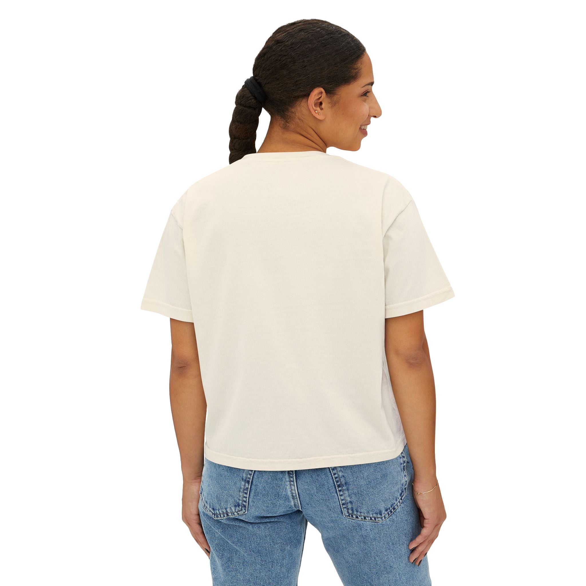Boxy Tee — "Slut for a Salvatore" Graphic Crop Top