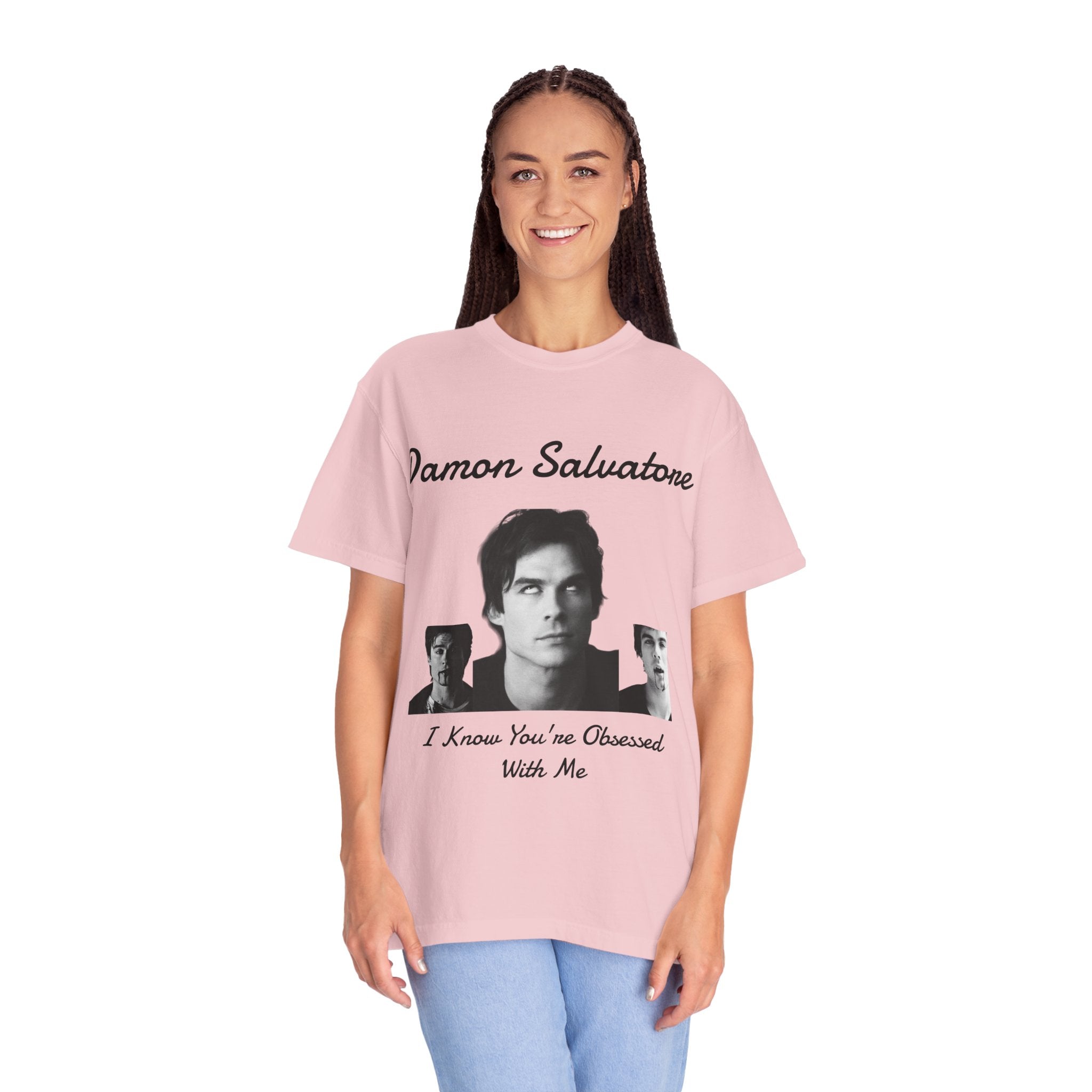 The Vampire Diaries Photo Tee — "Damon Salvatore: I Know You're Obsessed With Me"