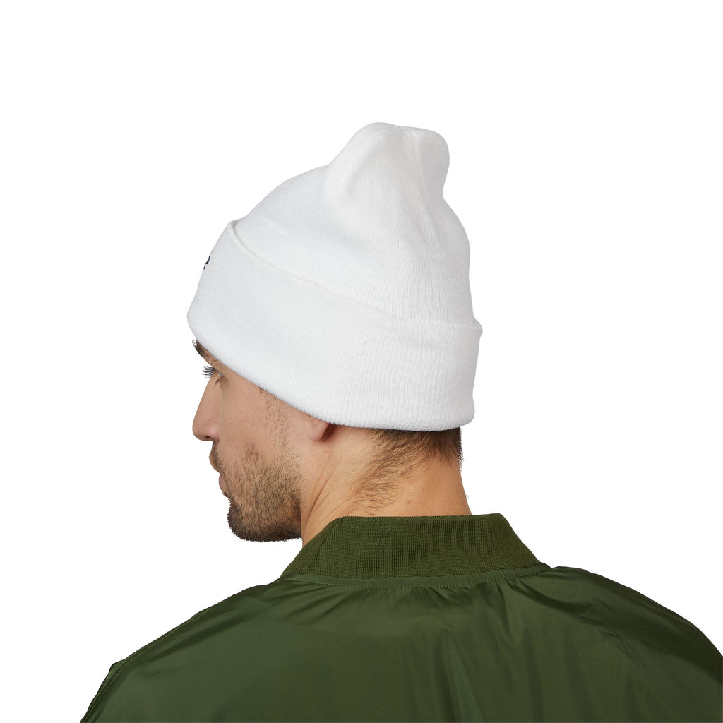 Embroidered Mikaelson Crest Cuffed Beanie — Classic Script Logo Winter Hat