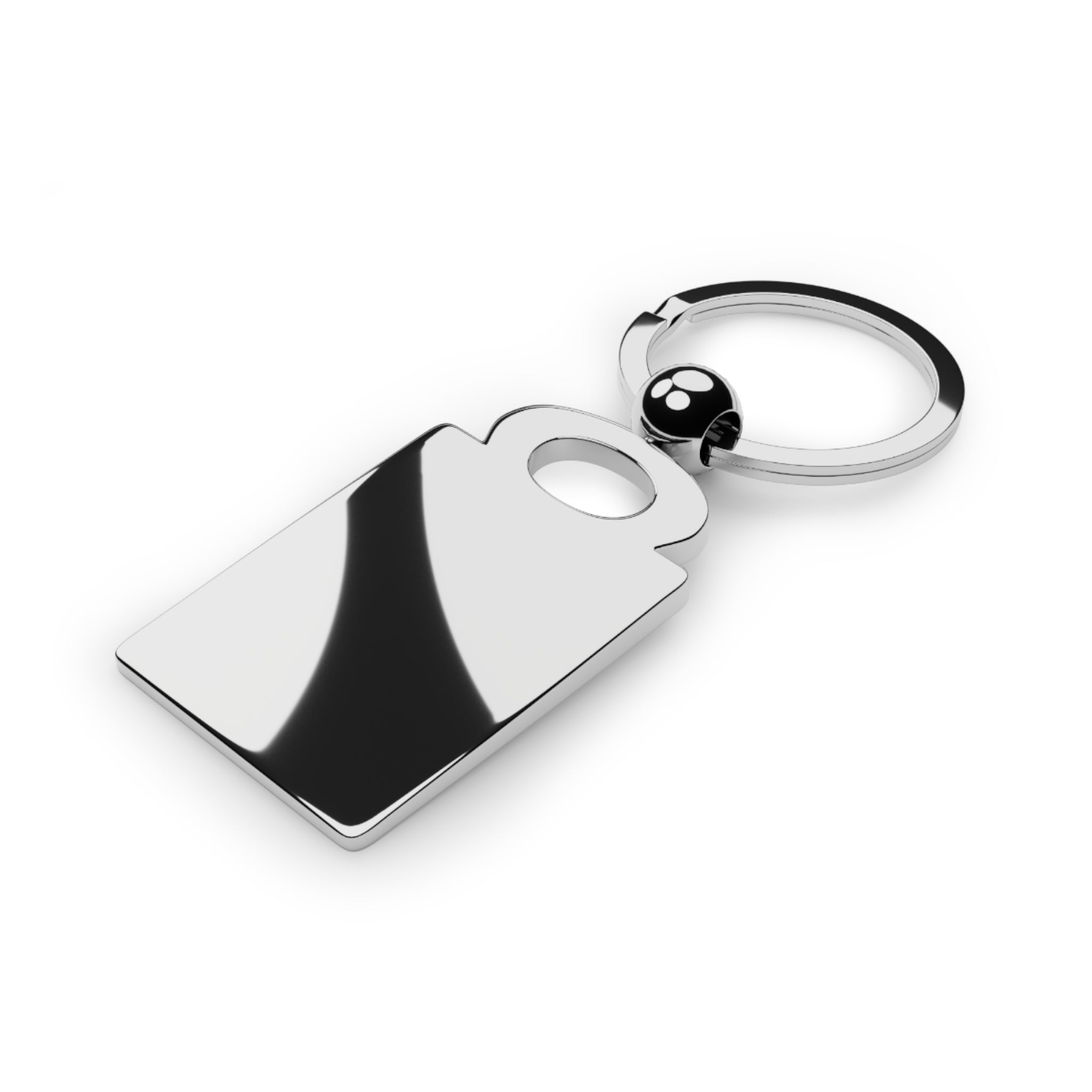 Personalized Rectangle Photo Keyring — Custom Photo & Name Metal Keychain — Mikaelson