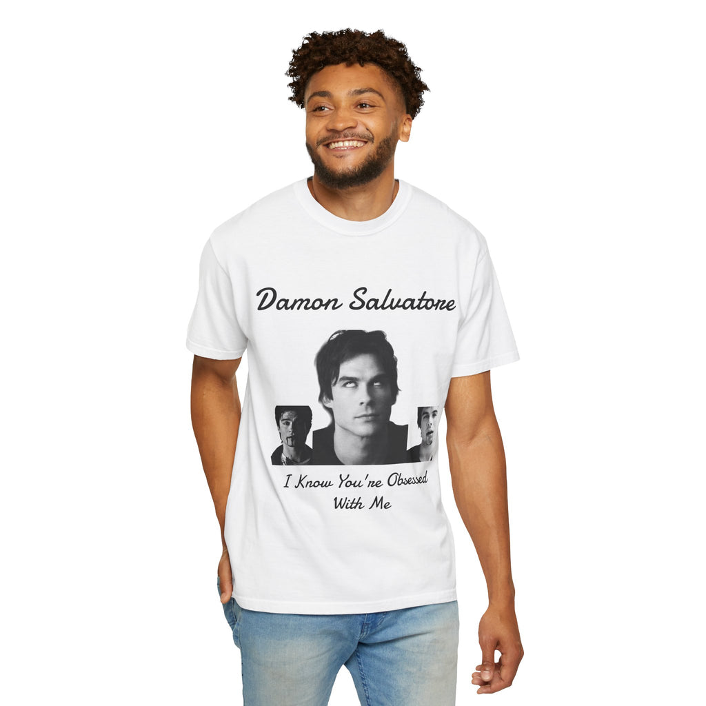 The Vampire Diaries Photo Tee — "Damon Salvatore: I Know You're Obsessed With Me"