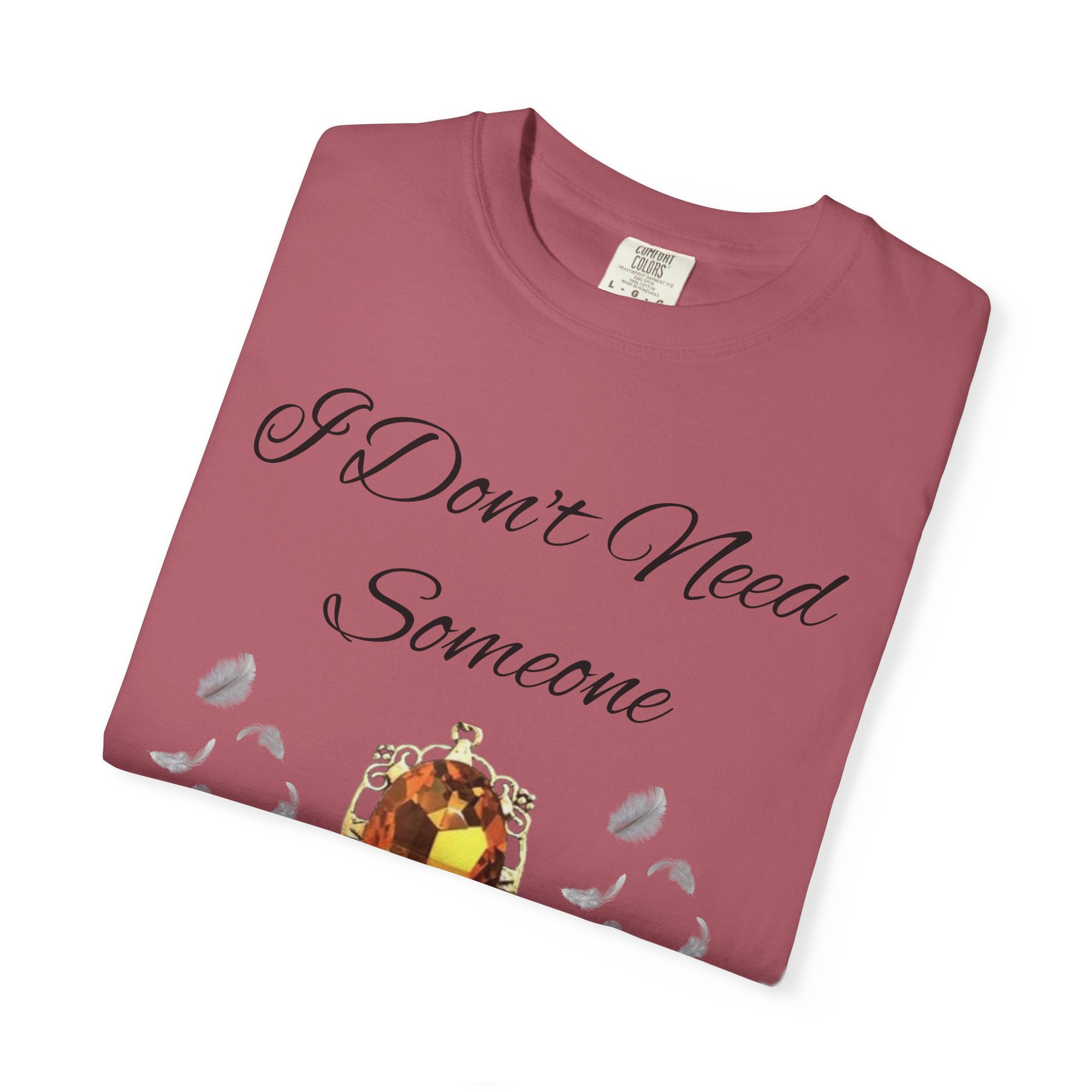 Bonnie Bennett Statement Tee — "I Don't Need Someone To Tell Me I'm Pretty" Gem Graphic Vampire Diaries
