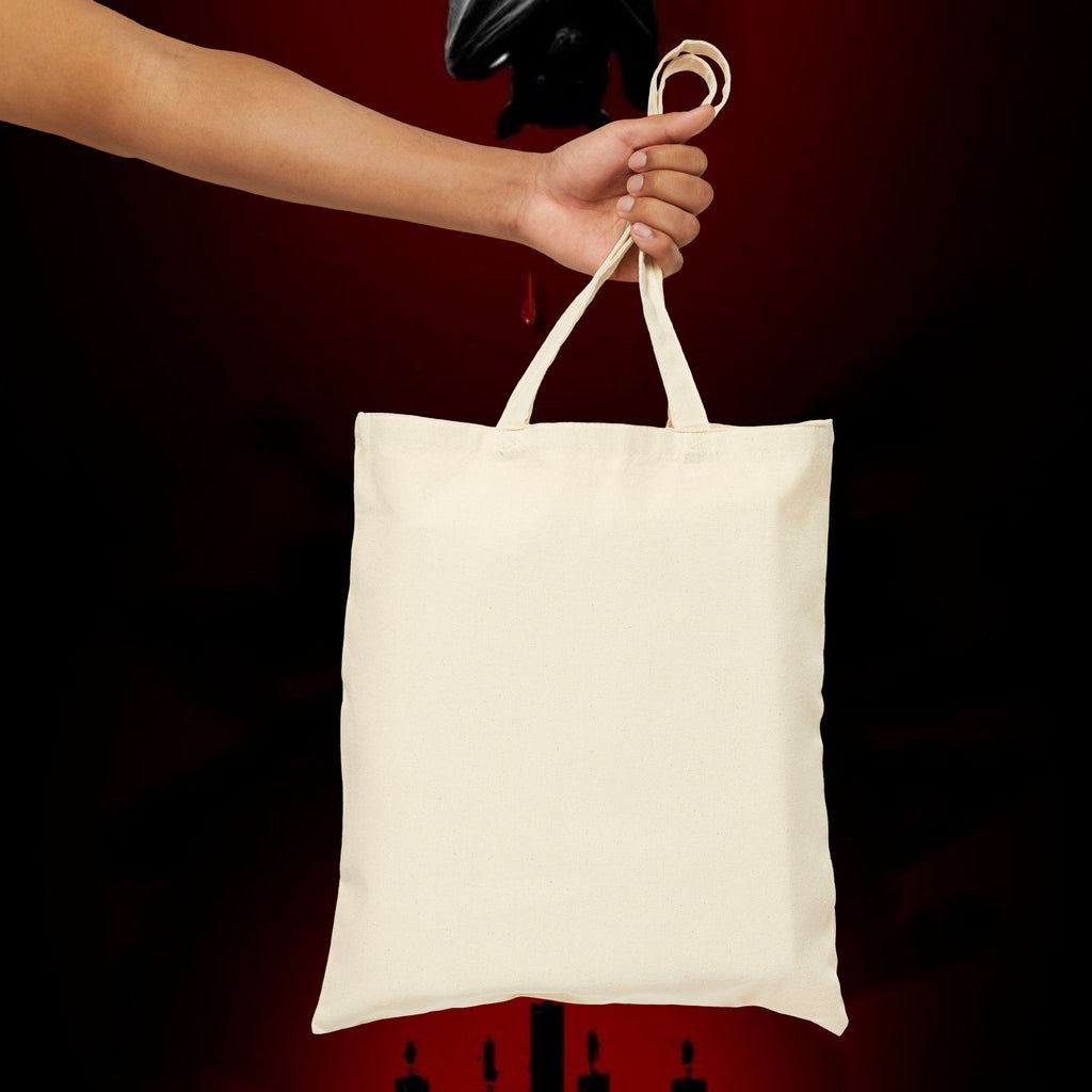 As Above So Below Canvas Tote Bag – Gothic Mystic Cotton Shopper