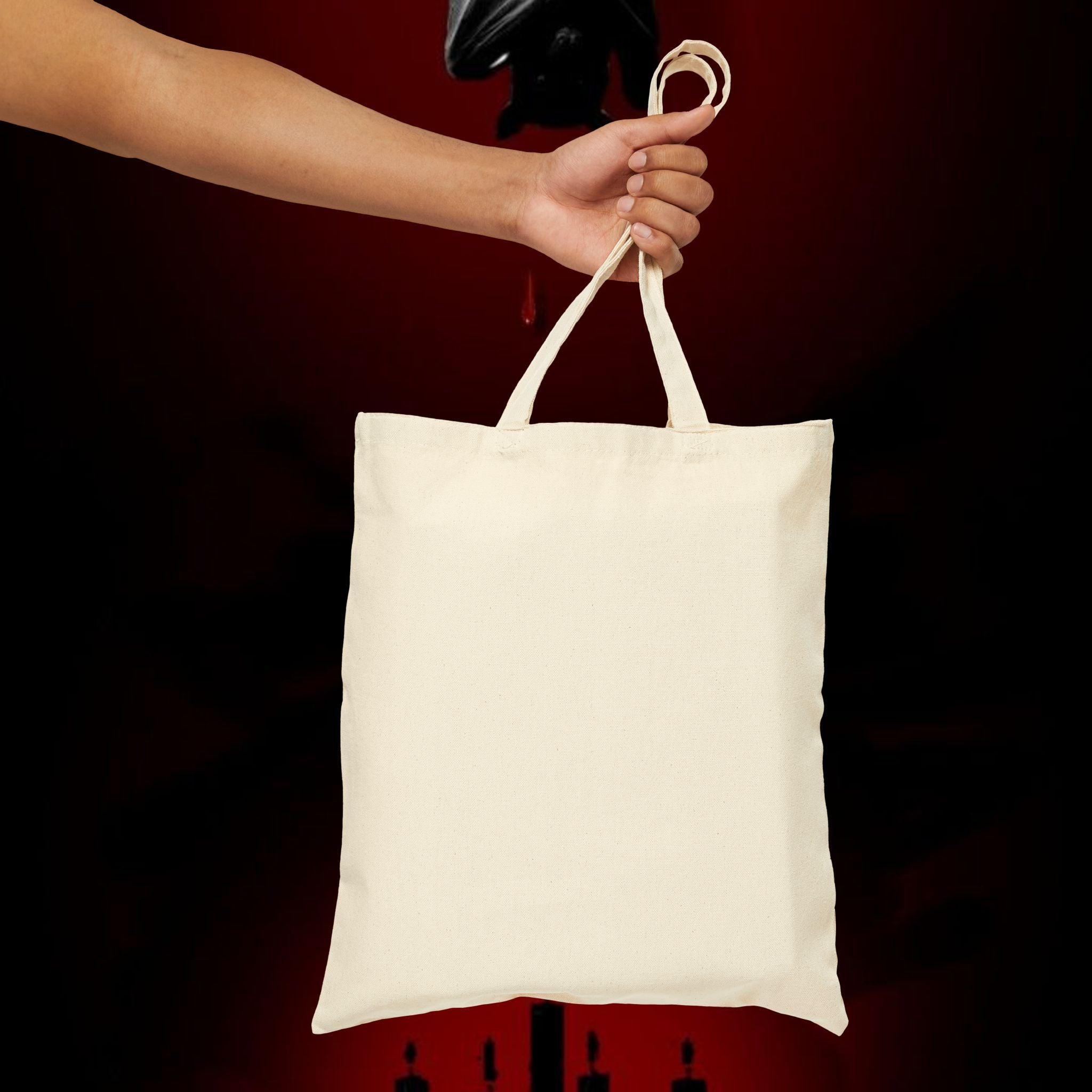 As Above So Below Canvas Tote Bag – Gothic Mystic Cotton Shopper