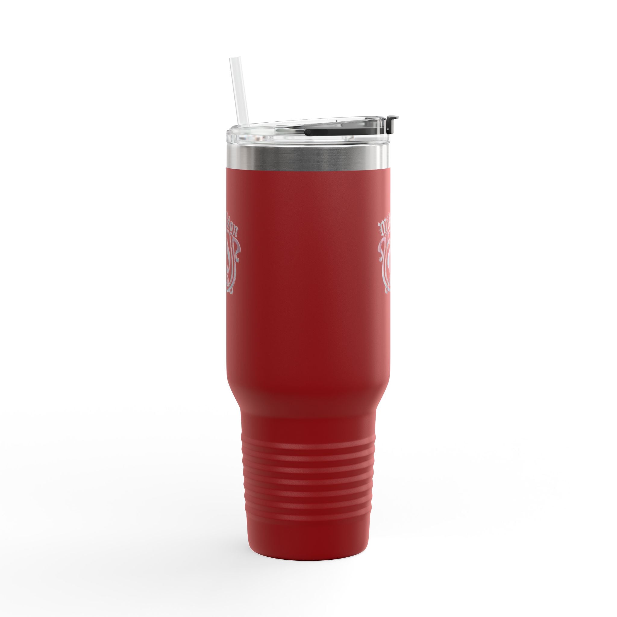 40oz Insulated Travel Mug — Custom Monogram 'Mikaelson' Stainless Tumbler