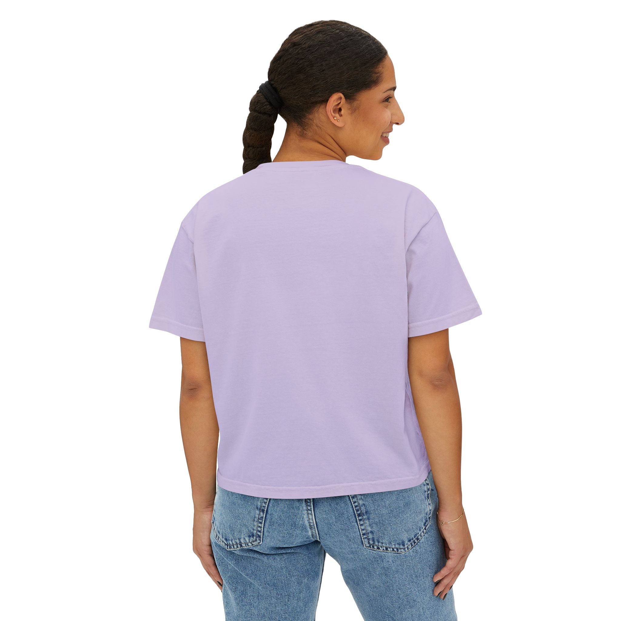 Boxy Tee — "Slut for a Salvatore" Graphic Crop Top