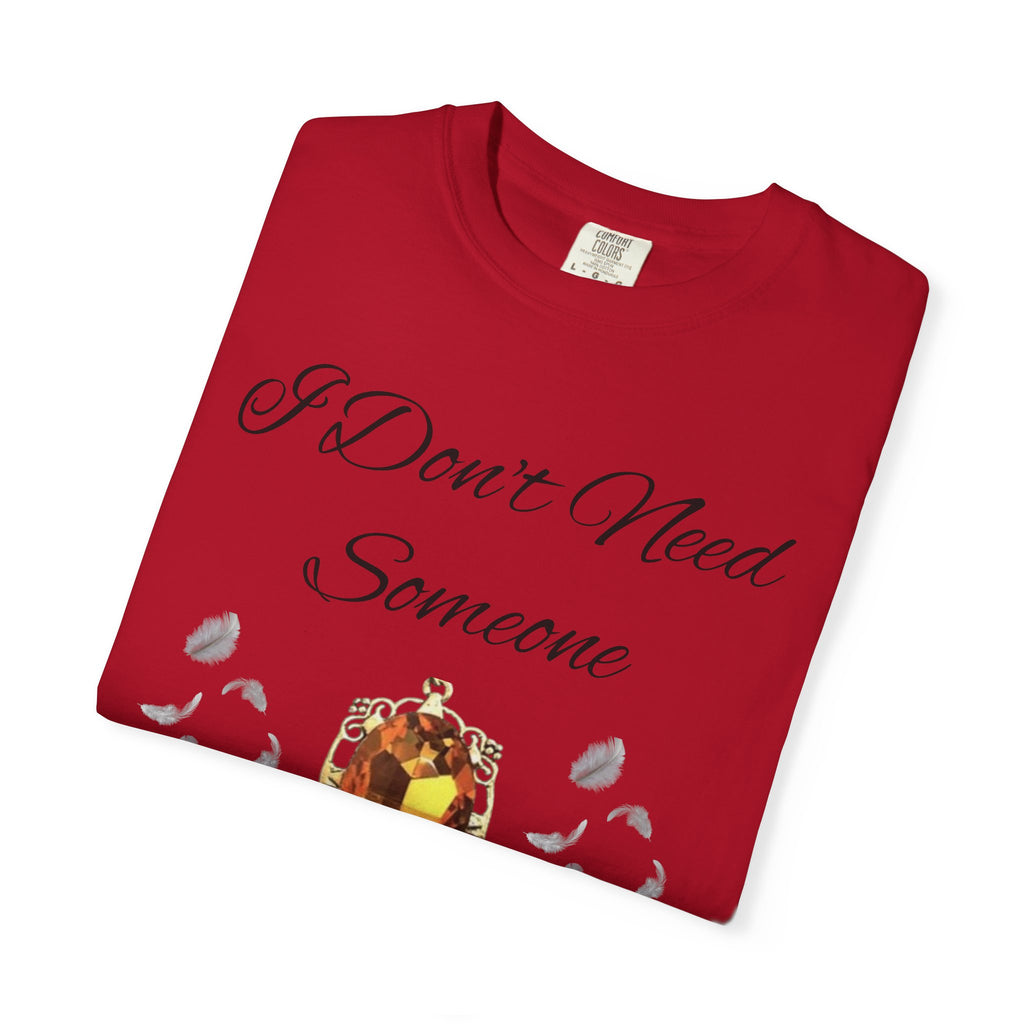 Bonnie Bennett Statement Tee — "I Don't Need Someone To Tell Me I'm Pretty" Gem Graphic Vampire Diaries